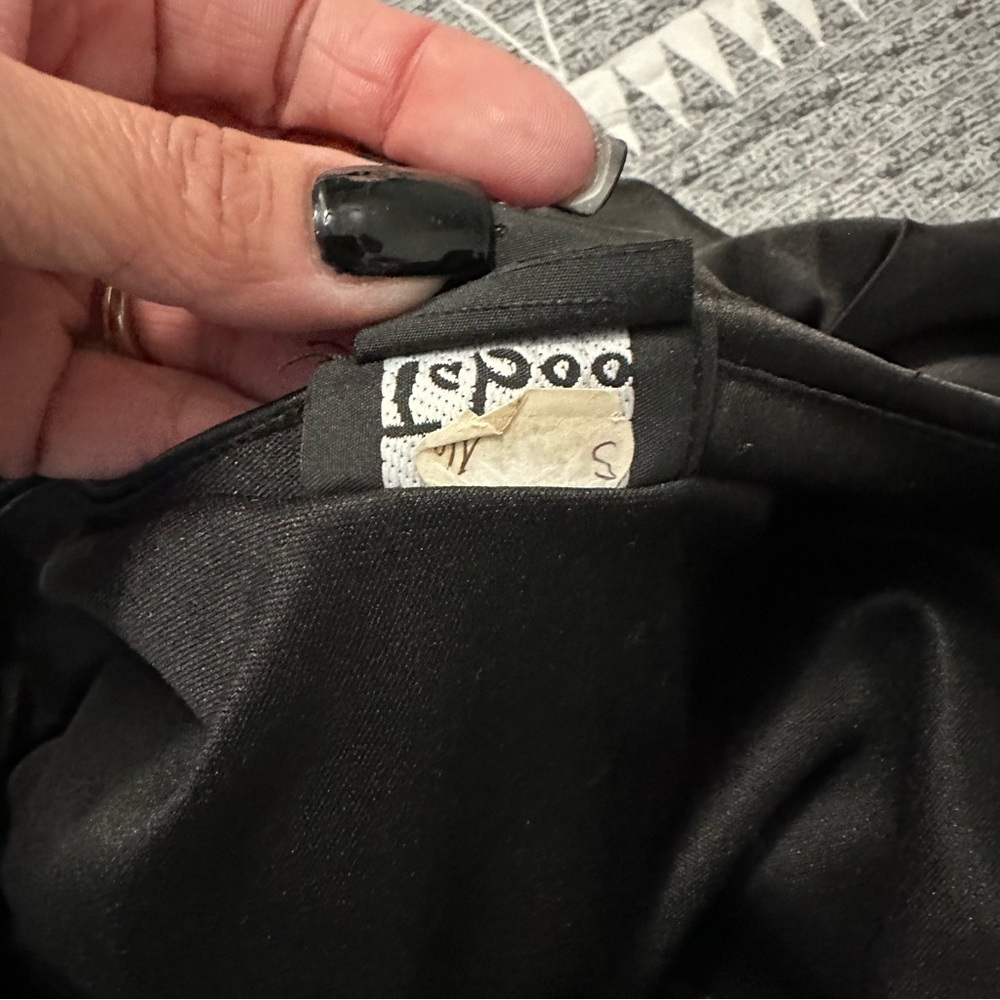 Taboo Black One Shoulder Satin Dress Ruched Cocktail Party Coquette Y2K 6 - Picture 9 of 11